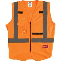 Safety Vest, High Visibility Orange, 4X-Large/5X-Large Dufferin Supply