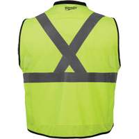 Performance Safety Vest, High Visibility Lime-Yellow, 4X-Large/5X-Large Dufferin Supply