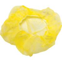 Bouffant Caps, Polypropylene, 24", Yellow Dufferin Supply