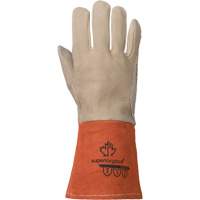 TIG Welding Gloves, Grain Deerskin, Size Medium Dufferin Supply