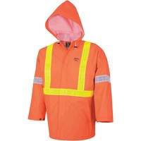 Element FR™ FR 3-Piece Safety Rain Suit, PVC, Small, High-Visibility Orange SHB254 | Dufferin Supply