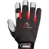 Clutch Gear&reg; Thinsulate Mechanic's Gloves, Grain Goatskin/Split Leather Palm, Size Small/7 Dufferin Supply