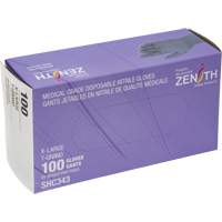 Medical Grade Disposable Gloves, X-Large, Nitrile, 6-mil, Powder-Free, Black, Class 2 Dufferin Supply