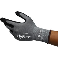 HyFlex&reg; 11-571 Cut-Resistant Gloves, Size 5, 15 Gauge, Nitrile Coated, Nylon/HPPE/Spandex Shell, ASTM ANSI Level A4/EN 388 Level D Dufferin Supply