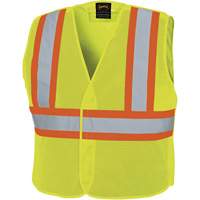 598P Veste de s&eacute;curit&eacute; &agrave; maille d&eacute;tachable, Jaune lime haute visibilit&eacute;, Moyen/Petit, Polyester Dufferin Supply