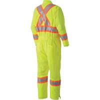 5999A Traffic Safety Coveralls, X-Small, High Visibility Lime-Yellow Dufferin Supply
