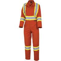 5514W Women's Safety Coveralls, X-Small, High Visibility Orange Dufferin Supply