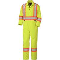 5512 Coveralls, 36, High Visibility Lime-Yellow Dufferin Supply