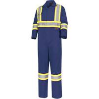 5516T Safety Coveralls, 44 (Tall), Navy Blue Dufferin Supply
