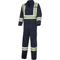 516T Coveralls, 40 (Tall), Navy Blue Dufferin Supply