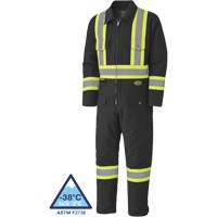5539BKA Quilted Duck Coveralls, Small, Black Dufferin Supply