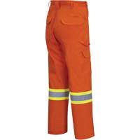 4462 Pantalon cargo de s&eacute;curit&eacute; brillant avec bande StarTech, Coton, 30, Orange haute visibilit&eacute; Dufferin Supply