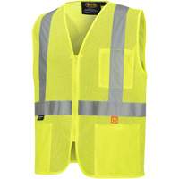6944 Veste de s&eacute;curit&eacute; ignifuge, Jaune lime haute visibilit&eacute;, Petit, Polyester Dufferin Supply