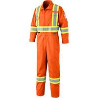 7702T FR-Tech&reg; Arc-Rated Coverall, Size 40 (Tall), High Visibility Orange, 10 cal/cm² Dufferin Supply