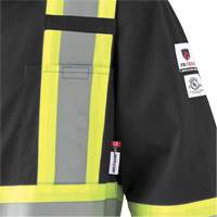 7702BKT FR-Tech&reg; Arc-Rated Coverall, Size 40 (Tall), Black, 10 cal/cm² Dufferin Supply