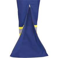 7706 FR-Tech&reg; Flame-Resistant Coverall with Leg Zippers, Size 36, Royal Blue, 9.7 cal/cm² Dufferin Supply