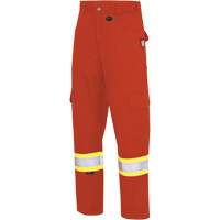 7765 Pantalon cargo de s&eacute;curit&eacute; haute visibilit&eacute; r&eacute;sistant aux arcs &eacute;lectriques FR-Tech 88/12, 30, x 32, Orange haute visibilit&eacute;, 10 cal/cm² Dufferin Supply