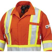 7702W FR-Tech&reg; Women's FR/Arc-Rated Coveralls, Size X-Small, High Visibility Orange, 10 cal/cm² Dufferin Supply