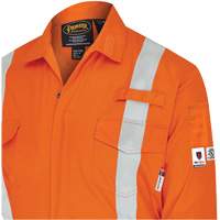 7702BB FR-Tech&reg; 2-Tone Safety Coverall, Size 36, Navy Blue/Orange, 10 cal/cm² Dufferin Supply