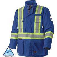 5523 Flame-Resistant Safety Parka, Small, Royal Blue, 58 cal/cm² Dufferin Supply