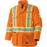 5533 Flame-Resistant Safety Parka, Small, High Visibility Orange, 58 cal/cm² Dufferin Supply