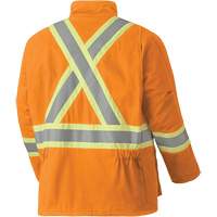5533 Flame-Resistant Safety Parka, Small, High Visibility Orange, 58 cal/cm² Dufferin Supply