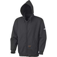 337 Flame-Resistant Zip Style Hoodie, Men's, X-Small, Black, 22 cal/cm² Dufferin Supply