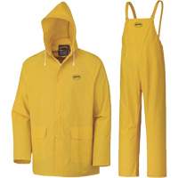 577 3-Piece Rain Suit, Polyester/PVC, 6X-Large, Yellow Dufferin Supply