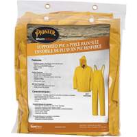 577 3-Piece Rain Suit, Polyester/PVC, 6X-Large, Yellow Dufferin Supply