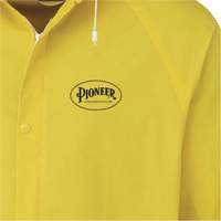 577J Rain Jacket, Polyester/PVC, Small, Yellow Dufferin Supply