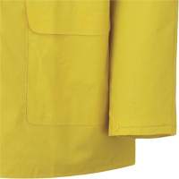 577J Rain Jacket, Polyester/PVC, Small, Yellow Dufferin Supply