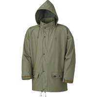 D7000 Stretch Rain Jacket, Polyurethane, X-Small, Green Dufferin Supply