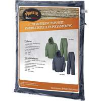583 Rain Suit, Polyester/PVC, Small, Green Dufferin Supply