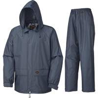 883 Rain Suit, Polyester/PVC, Small, Navy Blue Dufferin Supply