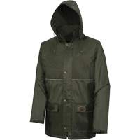 D8120J Nailhead Ripstop Tree Planter Hooded Jacket, Polyester/PVC, X-Small, Green Dufferin Supply