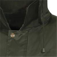 Nailhead Ripstop Tree Planter Hooded Jacket, Polyester/PVC, X-Small, Green SHE437 | Dufferin Supply