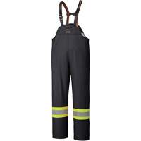 5895BK Flame-Resistant Waterproof Stretch Bib Pants, X-Small, Black Dufferin Supply
