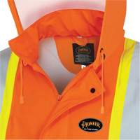 5892PKT High-Visibility FR Waterproof Safety Jacket, X-Small, High Visibility Orange Dufferin Supply