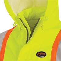 5881 FR/Arc-Rated Waterproof Rain Jacket, X-Small, High Visibility Yellow, 10 cal/cm² Dufferin Supply