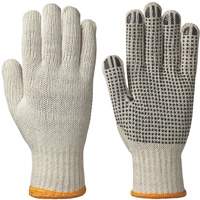 Knitted Dotted-Palm Gloves, Poly/Cotton, Small SHE764 | Dufferin Supply