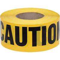 Caution Tape, English, 3" W x 1000' L, 1.5 mils, Black on Yellow SHE798 | Dufferin Supply