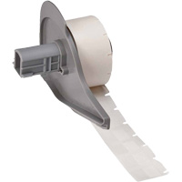 Self-Laminating Wrap-Around Wire & Cable Labels, Vinyl, 0.5" L x 0.75" H, White SHF072 | Dufferin Supply