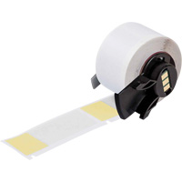 Self-Laminating Wrap-Around Wire & Cable Labels, Vinyl, 1" L x 2.5" H, White SHF078 | Dufferin Supply