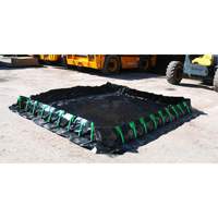 Berme Ultra-Containment Berm, Capacit&eacute; 179 gal. US, 4' la x 6' lo x 12" h, Paroi &agrave; piquets Dufferin Supply