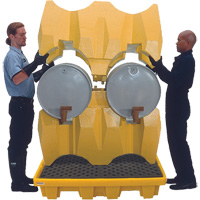 Syst&egrave;me de confinement Ultra-Drum sans drain pour 4 barils, 53" lo x 53" la x 77,8" ha, 3000 gal. US Capacit&eacute; Dufferin Supply