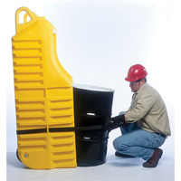 Drum Dolly, 26.5" L x 26.5" W x 5" H, 800 US gal. Spill Cap. Dufferin Supply