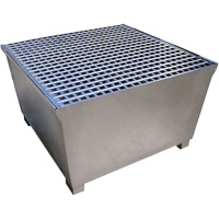 Steel Ultra-IBC Spill Pallet&reg;, 370 US gal. Spill Capacity, 57.6" x 34.7" x 56.9" Dufferin Supply