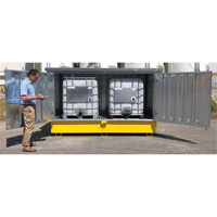 Ultra-Twin IBC en acier avec couvercle rigide, 123,4" lo x 73,4" la x 66,4" h, Capacit&eacute; de charge 12250 lb Dufferin Supply