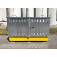 Ultra-Twin IBC en acier avec couvercle rigide, 123,4" lo x 73,4" la x 66,4" h, Capacit&eacute; de charge 12250 lb Dufferin Supply