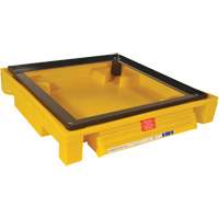 Single Drum Ultra-Safety Cabinet Bladder System, 37,8" lo x 37,8" la x 6,3" h, Capacit&eacute; de charge 1500 lb Dufferin Supply